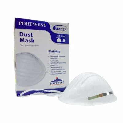 Portwest Atemschutzmaske Staubmaske Mundschutz Bedeckung Behelfsmaske