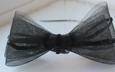 Next Black Bow Fascinator - Worn Once!