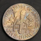 1964 D  Roosevelt  Dime UNC/AU Toning Rainbow