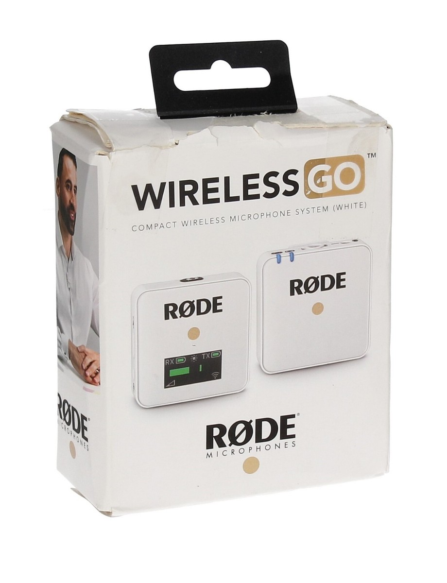 Rode Wireless GO Compact Microphone System White *FOR PARTS Rode Wireless GO Compact Microphone System White *FOR PARTS