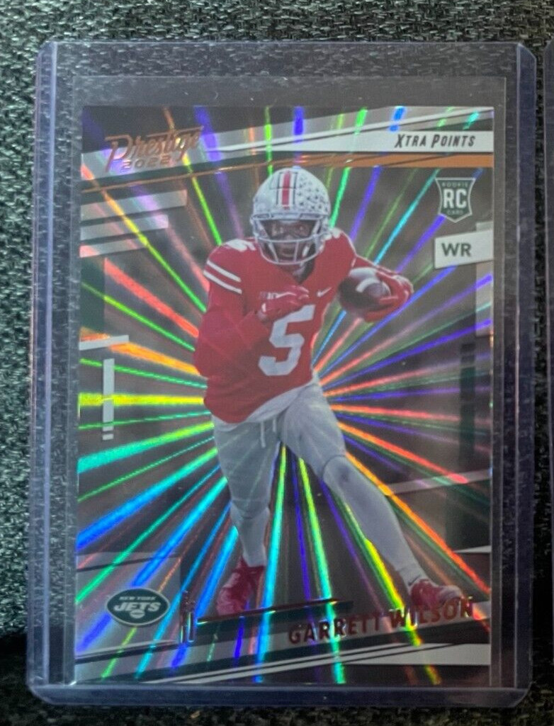 Garrett Wilson 2022 Panini Prestige #308 Xtra Points SUNBURST RC NY Jets