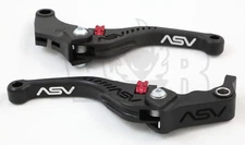 Kawasaki ZX10R 2006 07 08 09 10 11 12 13 14 15 ASV C5 Lever Set Black Short