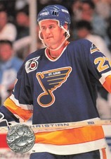 1991 Pro Set Platinum #110 Dave Christian St. Louis Blues
