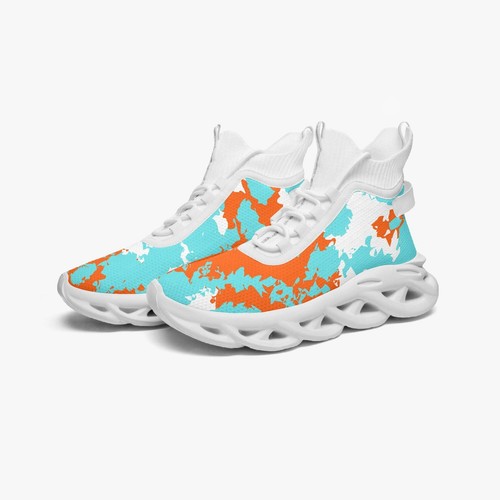 Tenis de punto de malla de rebote de caña alta camuflados KICXS MIA - Imagen 4 de 28