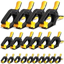 Spring Clamps for Woodworking, Crafts, Backdrop and Pool Cover, 20-Pack Spring