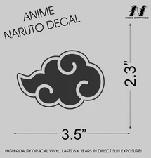 Naruto Uzumaki Cloud Logo Symbol Japan Anime Car Decal Car Vinyl Laptop Manga