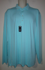 JOHNNIE-O Swing Featherweight Performance Polo Shirt Long Sleeve TARPON Sz XL