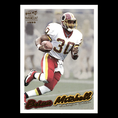 Brian Mitchell #249 1999 Pacific Paramount Washington Redskins Football Card NFL