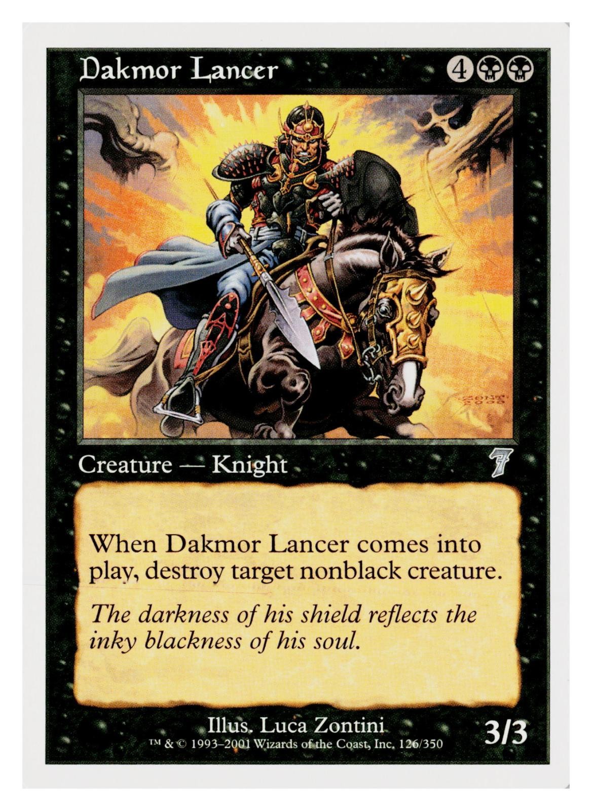 Dakmor Lancer 126 Uncommon 7th Edition Magic: The Gathering Lightly Played