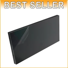 Versatile Black HDPE Sheet 1/2" Thick, 12" x 24" - Perfect for Home Improvements