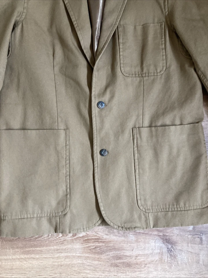 Duluth Jacket Mens L T Brown Suit Coat Canvas Work Chore Church Coat Jacket - Image 4 of 4