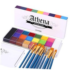 Face Body Paint Set-Athena Painting Palette,10 Professional Artist Multicolor