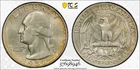 1958-D Washington Quarter **TONER**, PCGS MS66, Gold Shield, TrueView, FREE SHIP