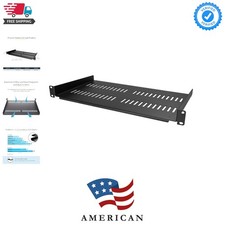 1U Server Rack Shelf - Vented Rack Mount Cantilever Tray for 19" Network Rack...