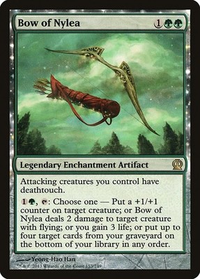 MTG - LP - Bow of Nylea - Legendary Enchantment Artifact - Rare - Theros