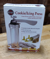 Cookie Icing Press Set- 20 disks, 4 Icing tips #3300 Recipe & Instruction Norpro