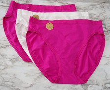 Wacoal 879362 Understated Cotton Hi-Cut Brief 3-Pack Panties US Size M