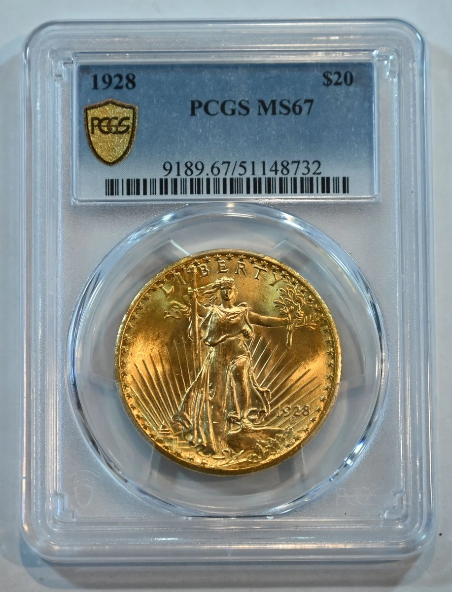 MS 67 Graded Double Eagle $20 US Gold Coins (Pre - 1933) for sale