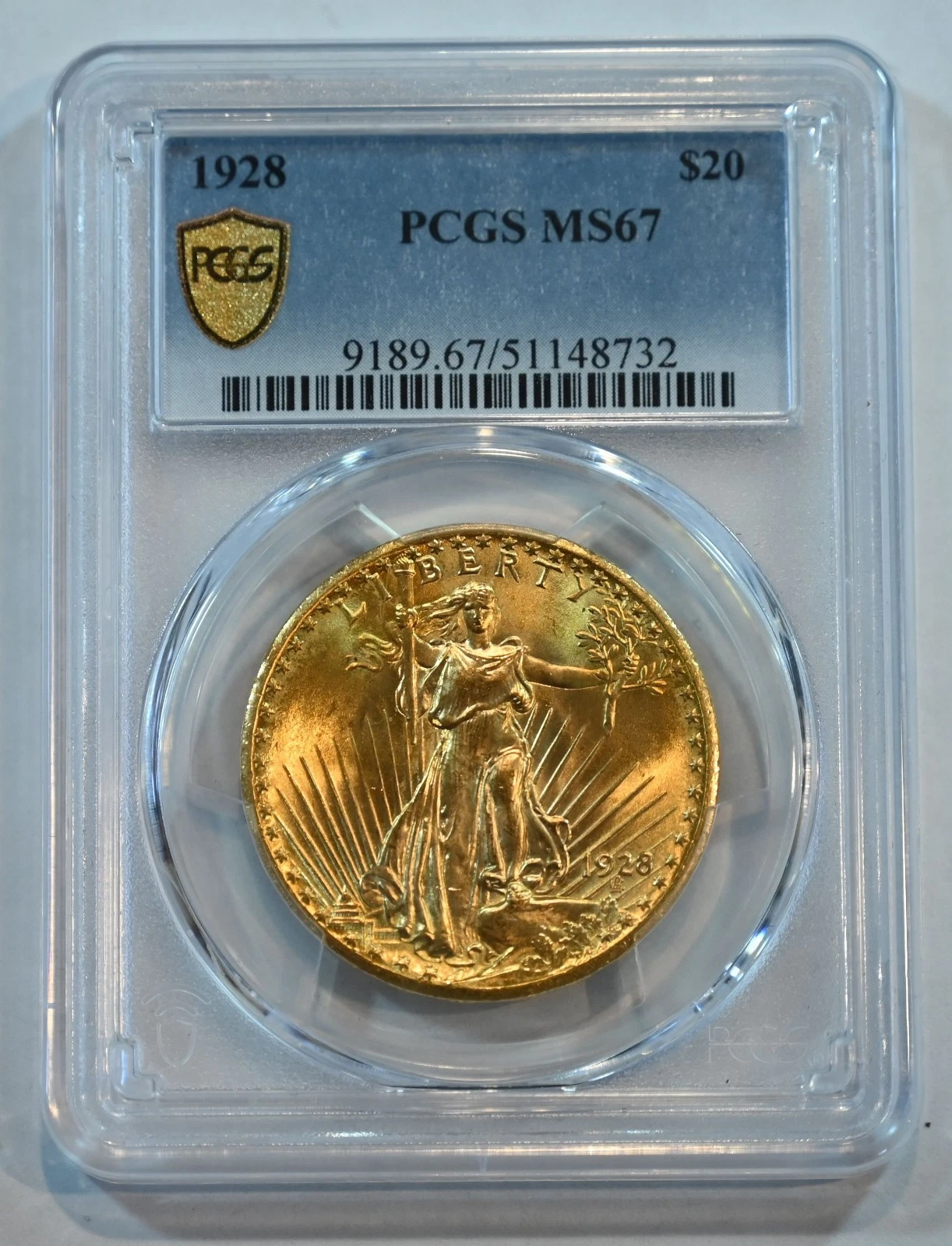 1928   MS67 !!!!  $20 St. Gaudens Gold  Double Eagle PCGS   flashy beauty!!!!