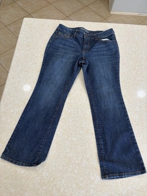 Faded Glory Bootcut Jeans Women s 16P Petite Blue Medium Wash Stretch Pockets
