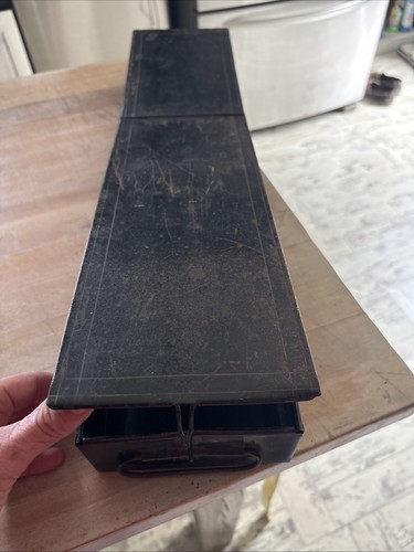 Vintage Bank Safety Deposit Box circa 1920s 24x5.5x3