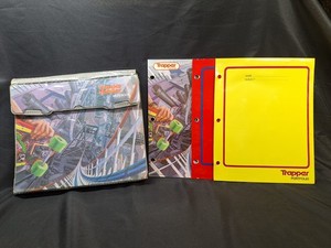 Vintage Mead Skateboard Roller Coaster Print Trapper Keeper 1991 With 3 Folders!