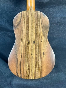 Concert ukulele made with bocote and spruce, handmade in USA, free shipping