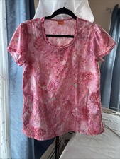 lan By Barco Print Scrub Top Size Medium