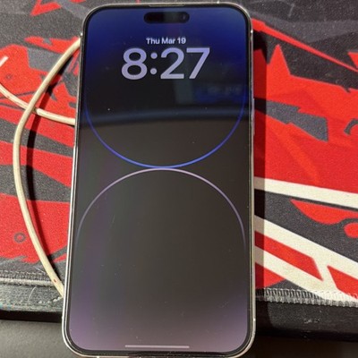 Apple iPhone 14 Pro Max 256GB Silver MQ8U3LL/A iOS 26.1 Clean Energy Charging