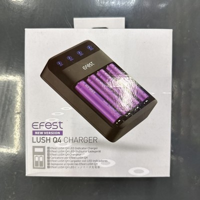 Efest Lush Q4 Lithium Battery Charger, NEW Version BOXED
