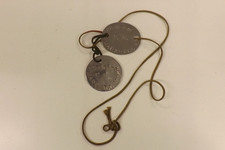 WW2 BRITISH ARMY DOG TAGS 22840676 C.E. MARSHALL (823)