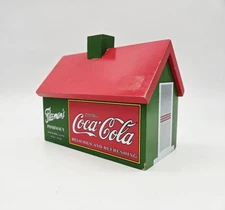 Vintage Coca-Cola Advertising Wooden Recipe Box Fleeman's Pharmacy Atlanta GA