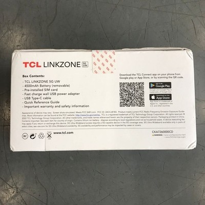 TCL Linkzone 5G UW Mobile Hotspot MW513UW Verizon - No Battery