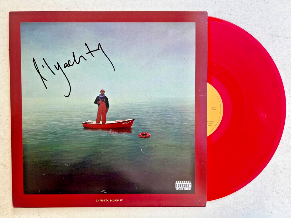 LIL YACHTY SIGNED LIL BOAT VINYL BECKETT COA + EXACT