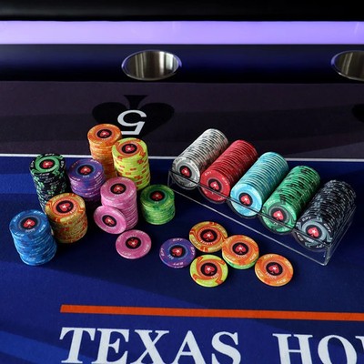 EPT poker chips Ceramic Dedicated chip case 11 types 100 pieces Amusement Casino