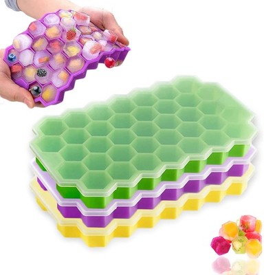 Eiswürfelformen, 3er Pack Silikon Eiswürfelformen, BPA frei Lebensmittelqualität Silikon Ic