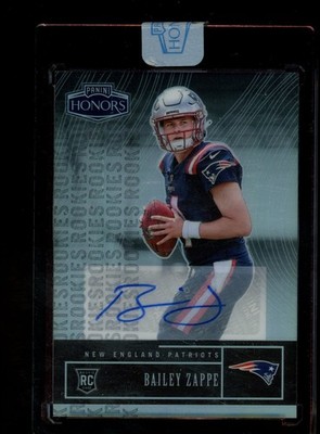 Bailey Zappe 2022 Panini Honors Sealed #52 Rookie Signatures Auto /49