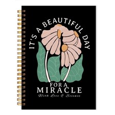 LADOCK Groovy Floral It's A A Beautiful Day for A Miracle Black