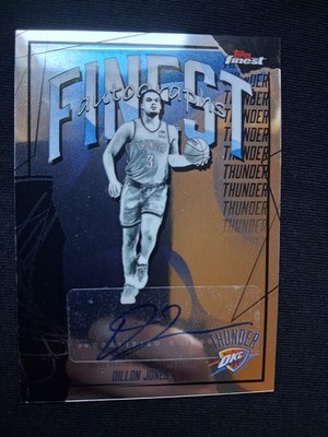 2026 Topps Chrome Finest - Dillon Jones - AUTO - OKC Oklahoma City Thunder #2
