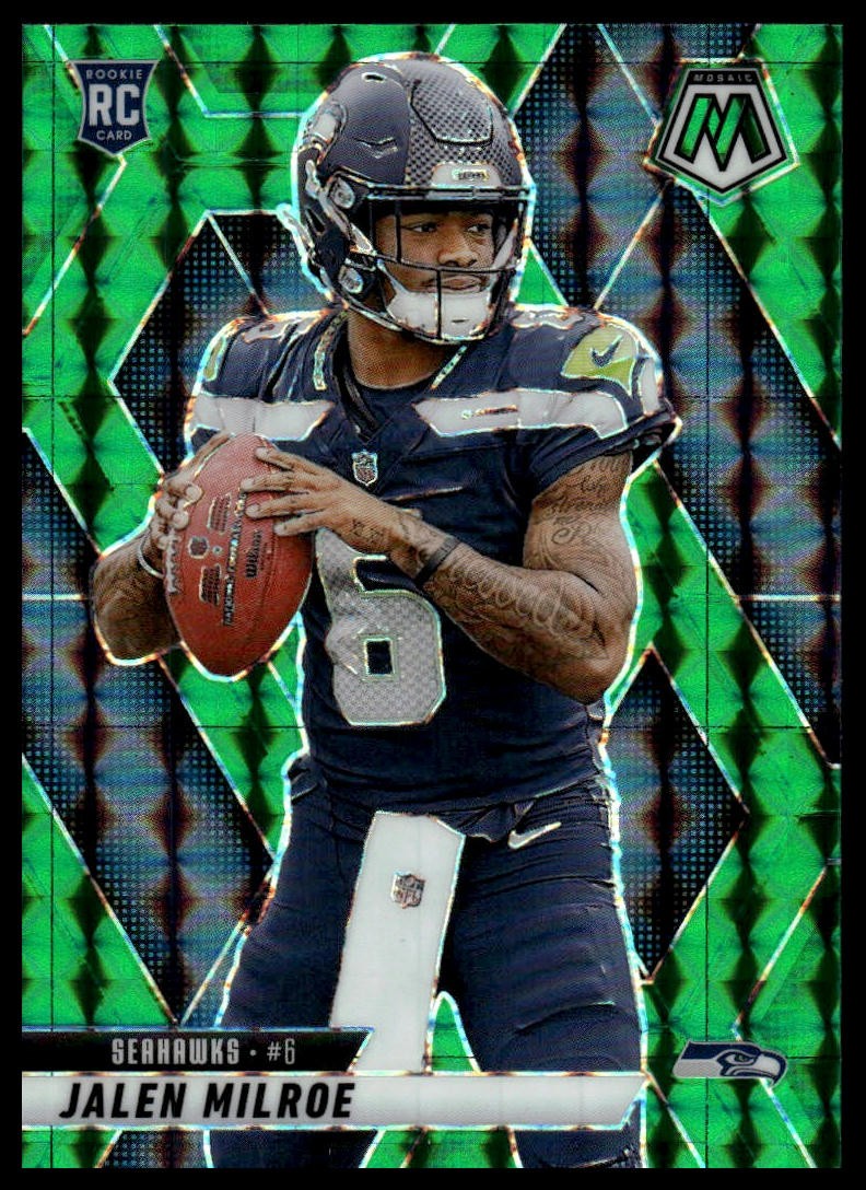 2025 Panini Mosaic #322 Jalen Milroe Mosaic Green