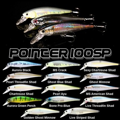LUCKY CRAFT Pointer 100sp/128sp plus free gift