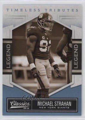 2010 Classics Legend Timeless Tributes Platinum 10/25 Michael Strahan HOF 7eo
