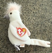 1998 KuKu Cockatoo Ty Beanie Baby January 5, 1997 Pellets Bird Tag New Retired
