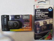 Lot of 2 Walgreen SINGLE USE CAMERA w Flash 27 Exposure Color Print unused