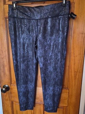 Ideology Women's Leopard Non Leather Leggings Stretchable Size 2X NWT 