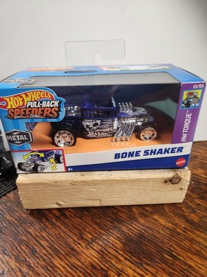 Hot Wheels Pull-Back Speeder Bone Shaker Blue HW Torque