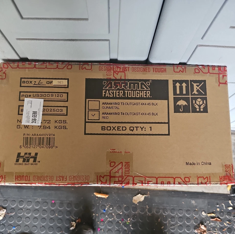 ARRMA OUTCAST 4X4 4S BL 1/10TH 4 rodas motrizes STUNT TRK RED ARA4410V2T4 - Imagem 2 de 2