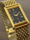 Vintage Seiko Slim Men's Quartz Golden Plated Wrist Watch -Roman Dial