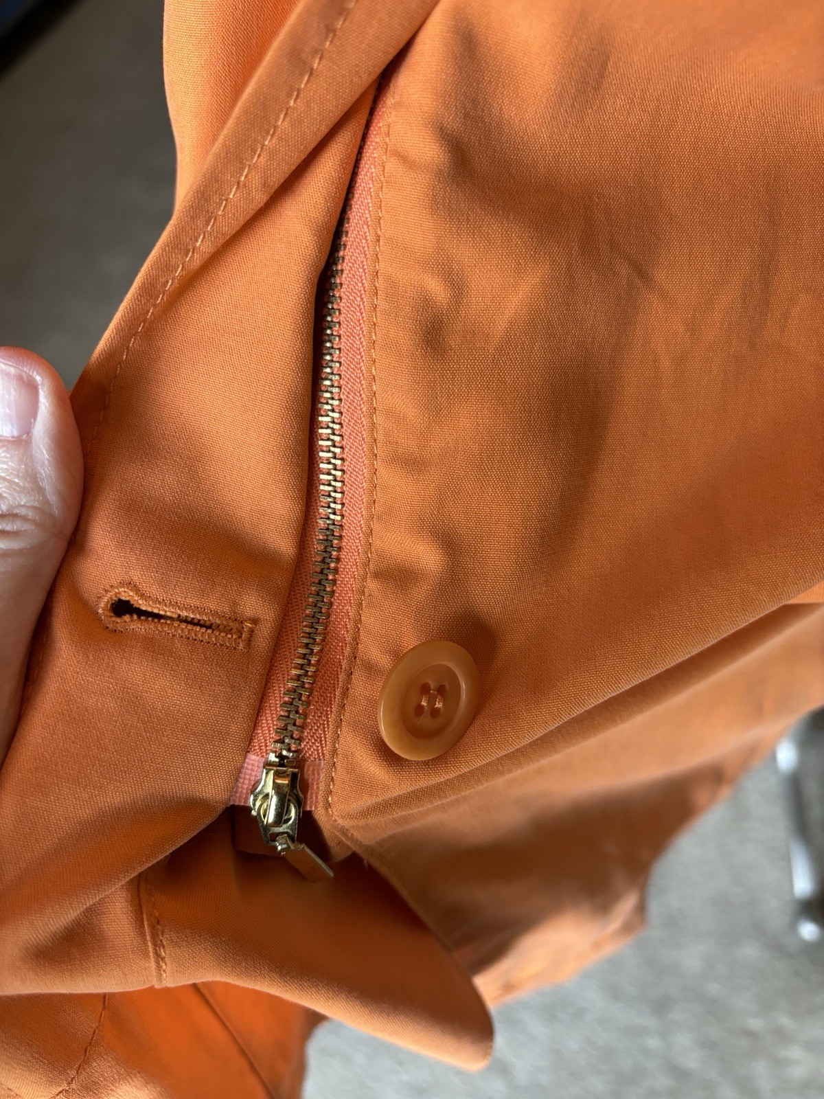 NEW Marina Rinaldi Orange Heide Hood 100percent SILK Rain Coat Jacket NWT $720 image 6