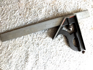 STARRETT 12" MACHINIST SQUARE TOOL VERY NICE COND WITH MARKING AWL MADE IN USA